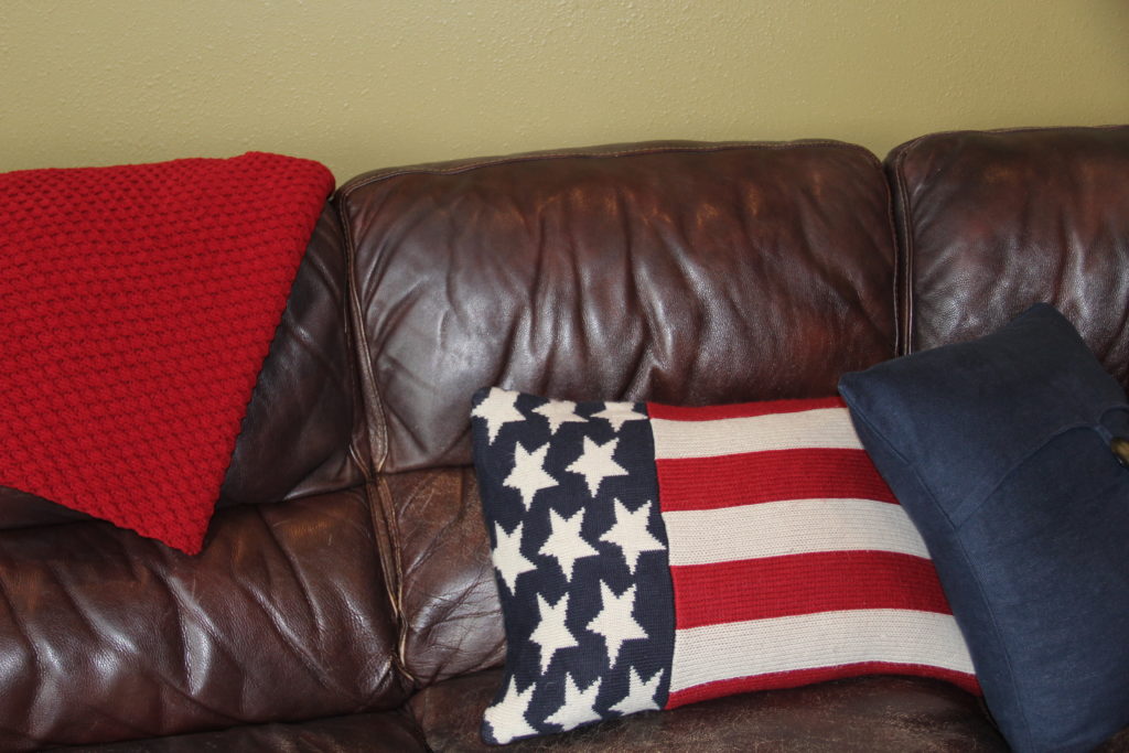 Pottery Barn pillow covers get switched out