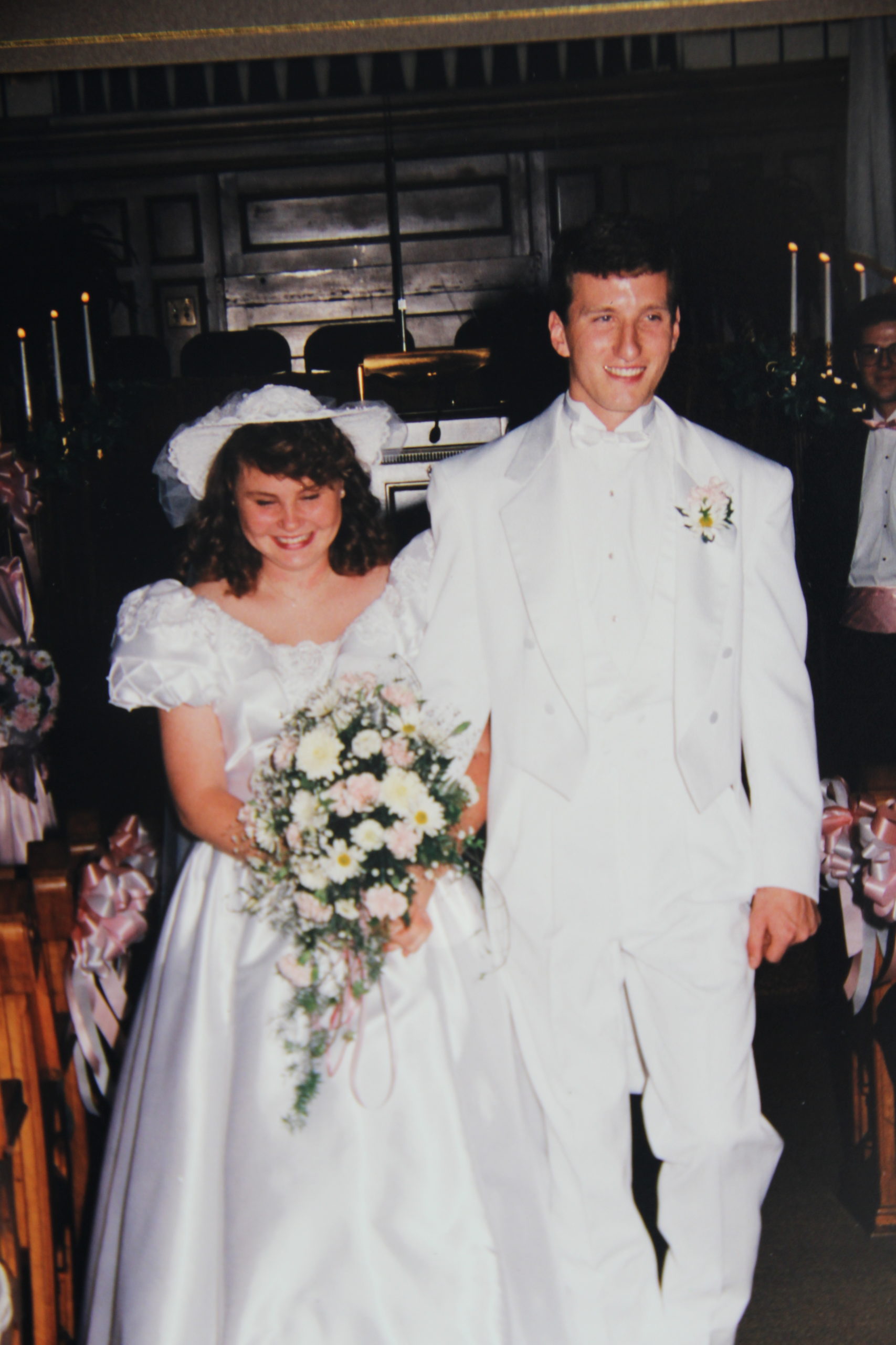 All smiles on the walk back up the aisle.