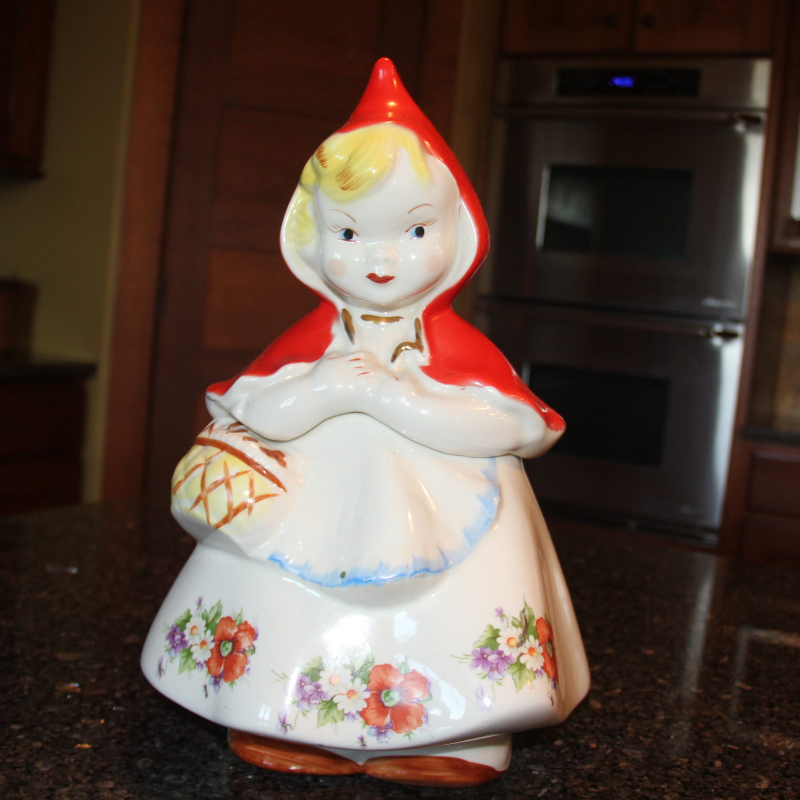 Little Red Riding Hood, a cookie jar from Grandma Fisher's collection