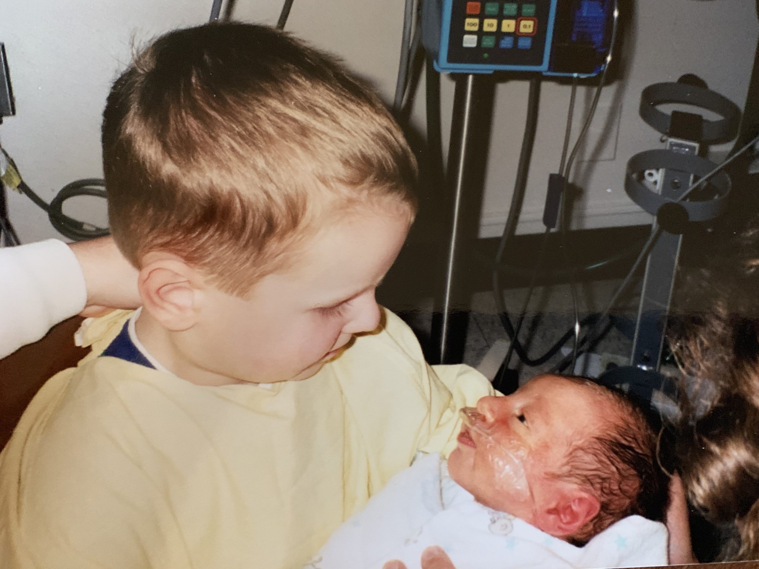 Andrew meeting big brother Ryan