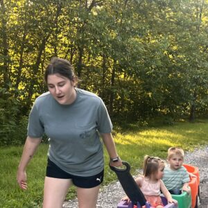 Funniest moment, neighbors donkey bellers out and Hunter asks what was that? then says "we gotta get outta here"