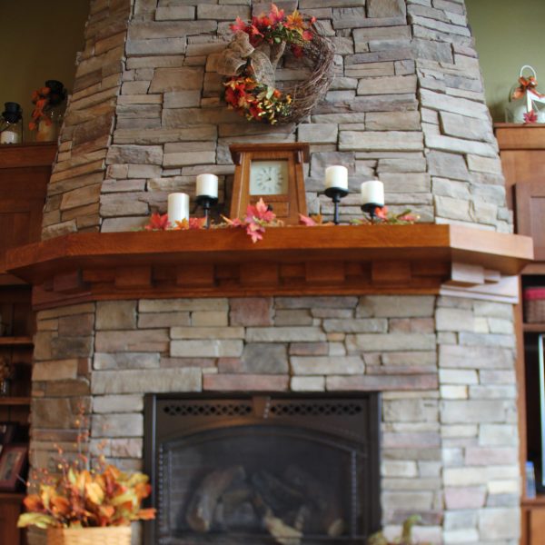 Another view of the mantle.