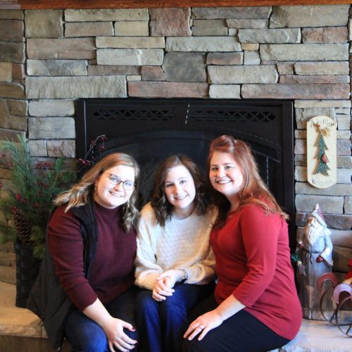 Momma Waite with her girls, Sarah and Emily.