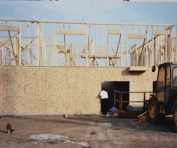 The back view of the Omaha house. Look how young Ryan is. And of course Dave in work attire.