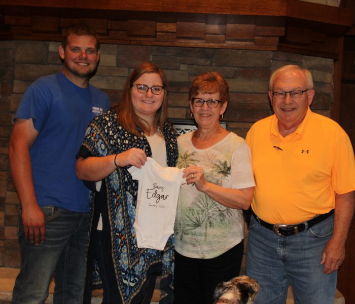 Sarah and Mitch with her Grandparents